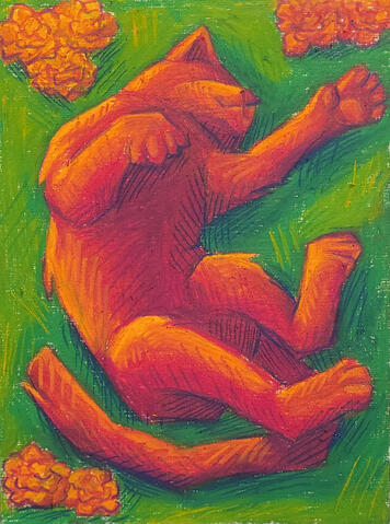 Sleeping Beauty | Oil Pastels on Paper